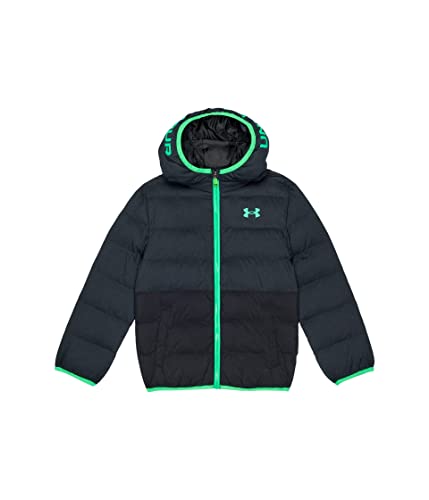 Image of Under Armour boys Pronto Colorblock Puffer Jacket, Mid-weight, Zip Up Closure, Repels Water