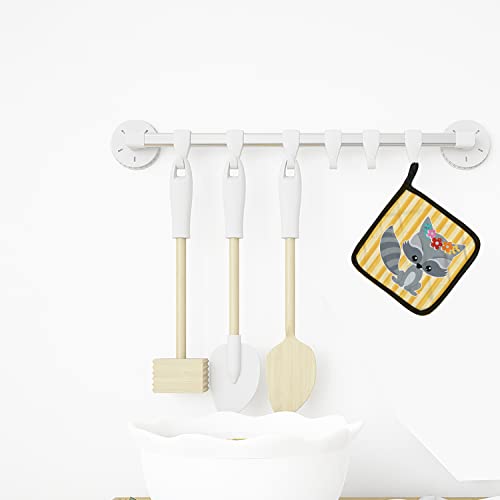 Par de agarraderas de cocina con diseño de mapache Caroline bb6791pthd para decorar tu hogar 4