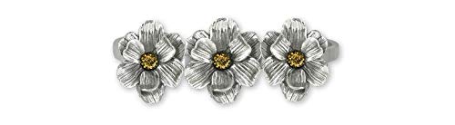 Magnolia Jewelry Silver And 14k Gold Handmade Magnolia Bracelet MG6-3TNCB