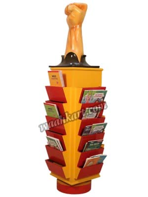 Waahkart Unity Hand Shaped Bookshelf Cum Magazine Racks-image-37