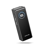 EcoFlow Powerbank 25000mAh 170W mit Zwei 140W USB-C Anschlüssen, Tragbares Ladegerät Laptop Power Bank für iPhone 17/16/15 Series, MacBook, Samsung, iPad, Steamdeck, Switch, Schwarz