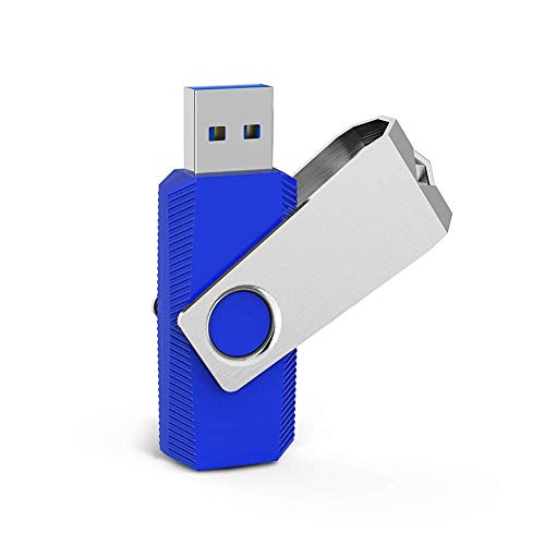 Memoria USB 128GB, TOPESEL Pendrive 3.0 USB Stick Flash Drive Memoria Stick Llave USB, Azul