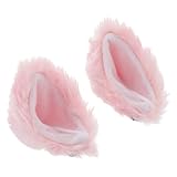 HAPINARY モーターサイクルや自転車対応のぬいぐるみ素材猫耳ヘルメット装飾 可愛いヘッドギア アクセサリー 電動車用 帽向 ランダムカラー