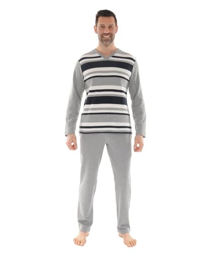 Pyjama gris Konrad Christian Cane pour homme élégant