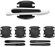 8-Piece Car Door Handle & Bowl Protective Film - Reflective Anti-Scratch Sticker Kit