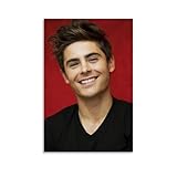 IEMIHZUM Zac Efron Poster Decorative Painting Canvas Wall Art Living Room Posters for Bedroom Home Painting 12x18inch(30x45cm)