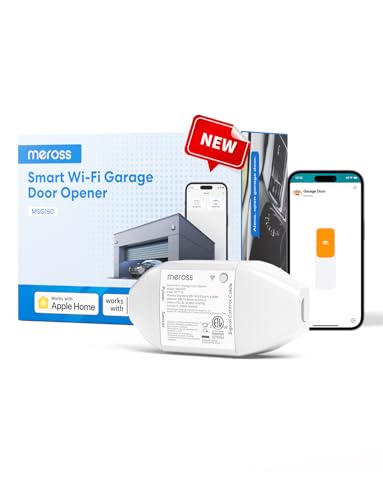 meross Smart Garage Door Opener Remote, Compatible with Apple HomeKit,