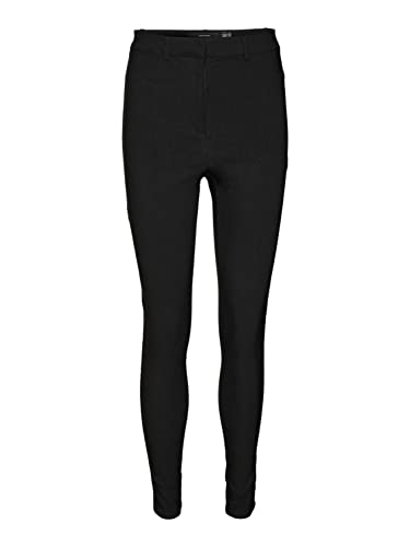 Leggings VERO MODA femme 32W 32L : pantalon noir taille haute stretch confortable de marque