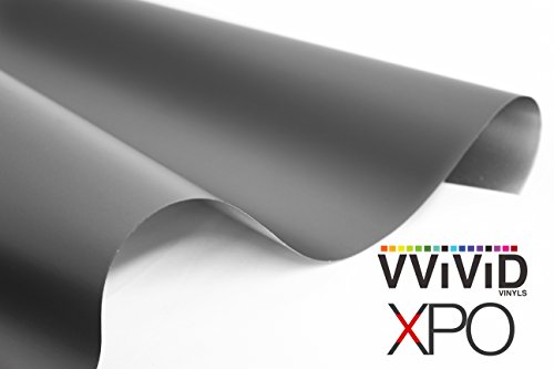 Image of VViViD XPO Charcoal Matte Gun Metal Vinyl Wrap Roll with Air Release Technology (4ft x 5ft)