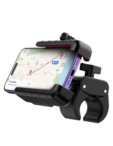 porta cellulare bicicletta motoã€1S a sgancio rapido〠universale-360° moto manubrio per 5.5-7 smartphone iPhone Samsung Rosso