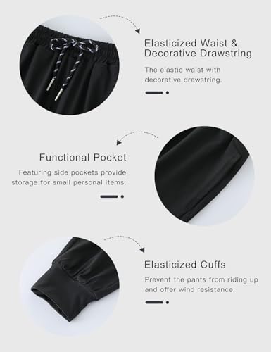 Girls Sweatpants Cooling Baggy Pants Lightweight Quick Dry Athletic Joggers with Pockets Lounge Jogging Pants 5-14Y2