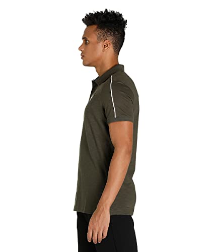 Image of PUMA Cotton Regular Fit Mens Black T-Shirt