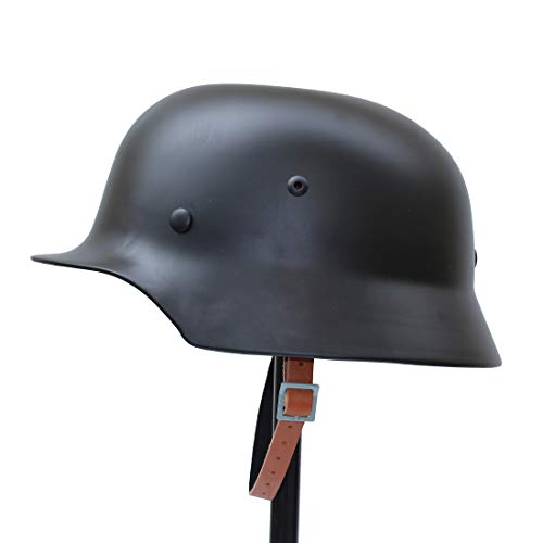 ANQIAO WW2 WWII German M35 Helmet with Net Cover Steel Material M1935 Soldier Stahlhelm Black Green Color