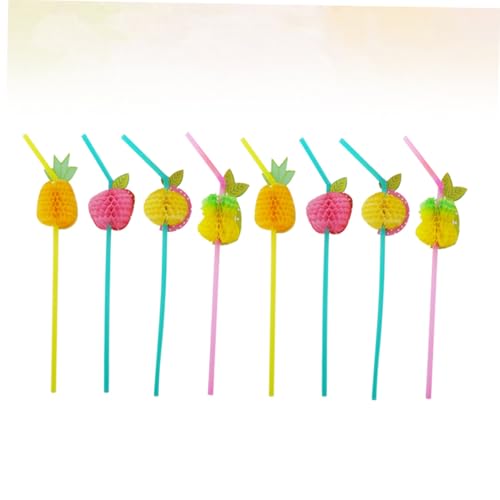 Pitillos desechables plásticos coloridos para fiesta miniatura 7