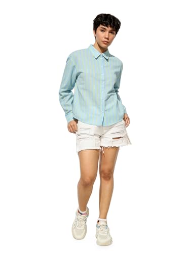 Image of ONLY Women's Striped Regular Fit Shirt