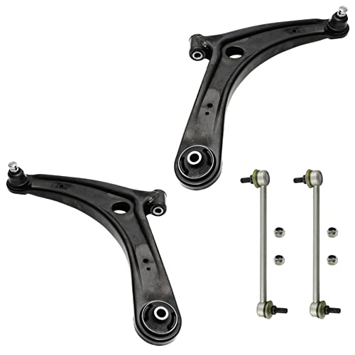 2x Querlenker 2x Koppelstange Vorderachse für Mitsubishi ASX Lancer MK8 Outlander für Citroen C-Crosser C4 Aircross für Peugeot 4007 4008