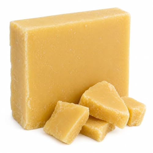 Image of LUME & CO. 100% Pure Organic Honey Beeswax Chunks, Natural Yellow Color, Premium Raw Beeswax Block for Candle Making, Cosmetics, Lip Balm, Skincare, Crafts, DIY Projects, Soap Making (100, Grams)