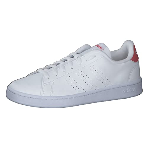 adidas Herren Advantage Sneaker, FTWR White FTWR White Better Scarlet, 44 EU – Ansicht 1