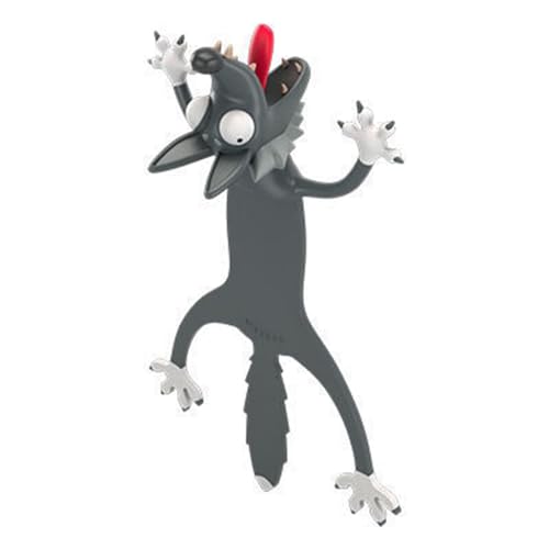 Marcapáginas 3D de animales de dibujos animados 3D, estéreo, locos, marcadores de lectura de animales aplastados, papelería para niños, estudiantes y amantes de los libros, regalos de lectura,