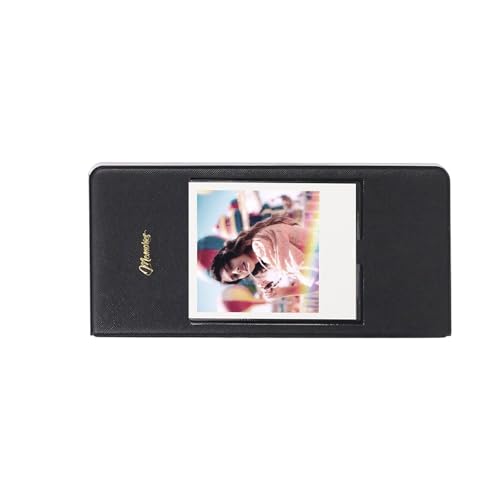 1. アーカイブ 3.4x4.3 フォトアルバム 64 ポケットポータブルストレージブック W210/W300/W400 フィルム & スタンプフォトアルバム