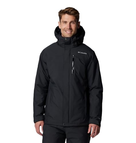 Columbia Last Tracks II Chaqueta, Cubierta Duradera, Forro Cálido, Elementos Personalizables, Protector de Nieve, Bolsillos Seguros, Portapase de Elevador, Sujeción Interna para Llaves - Hombre