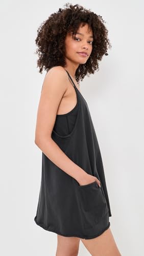 Robe mini coton élasthanne confortable avec short intégré femme
