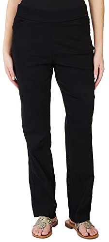 Coral Bay Womans 30 in. Solid Tummy Control Pocket Pant