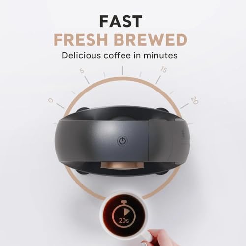Image of Electric Coffee Machine, Mini Coffee Brewer for Ground Coffee, Americano 2-In-1 Mini One Cup Coffee Brewer /tea Maker, 120-240 Ml, Stylish＆compact for Home, Office, (Pink)