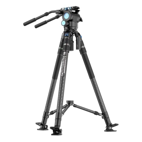 SIRUI SVS Series Carbon Fiber Travel Tripod, Compact Camera Tripod, Rapid One-Step Height Adjustment, Modular Design Convertible to Monopod (SVS75+SVH15)