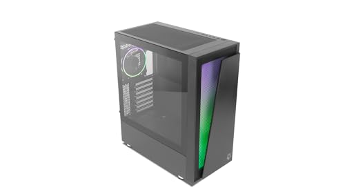 ARGB BLASTER Box -NX BLASTER- Scatola ARGB PRO ATX-Micro ATX-ITX, lato in vetro temperato, spazio per un massimo di 8 ventole, USB 3.0, pulsante di controllo LED, nero - Case PC - Immagine 1