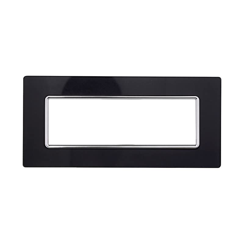 Plaque en verre 6 modules bronze compatible Bticino Matix pour interrupteur - 3