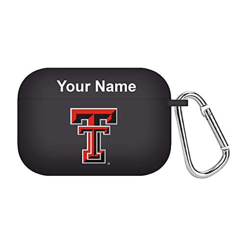 AFFINITY BANDS Texas Tech Red Raiders Custom Name HD Case Cover Compatible with Apple AirPods Pro (Black)