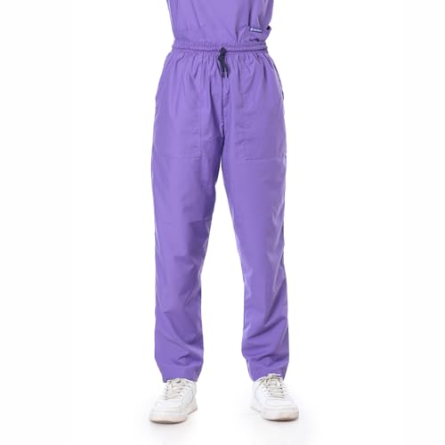 Image of Women's 5-Pocket Scrub Suit | Set of Top & Pant | Half Sleeves | Mandarin Collar | Breathable Polyviscose Fabric | Comfortable | Durable | Uniform for Doctors Nurse & Dentist PPL S