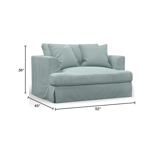 Sillón Plegable Tela Performance Azul miniatura 3