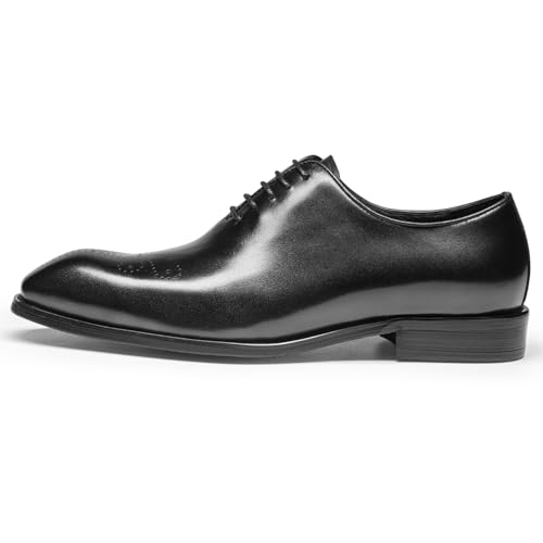 Mens Dress Shoes - Whole-Cut Quarter Brogue Oxfords in Genuine Leather | Seamless Dress Shoes3
