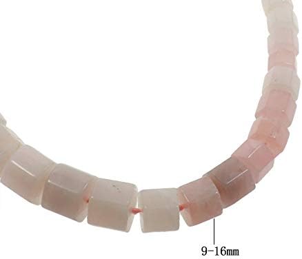Treasure Bay Stunning Agate Gemstone Chunky Necklace for Women and ladies (Rose Quartz 2), 12-26mm - Image 5