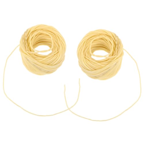 2 Piezas Mecha de Lino 2mm para Velas de Cera 30m