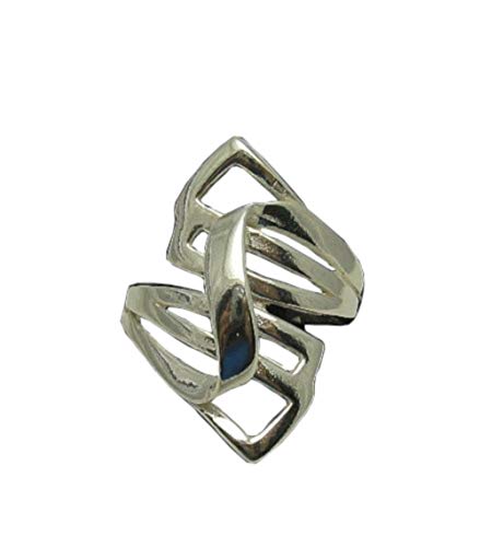 Bague en argent massif 925 R000901 Empress : anneau ajustable en métal précieux pour femme
