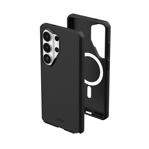 Image of Urban Armor Gear UAG Designed for Galaxy S26 Ultra 5G Case, DOT - Compatible with Magnetic Charging Slim Transparent Rugged Military Drop Tested Protective Cover - Black Opaque