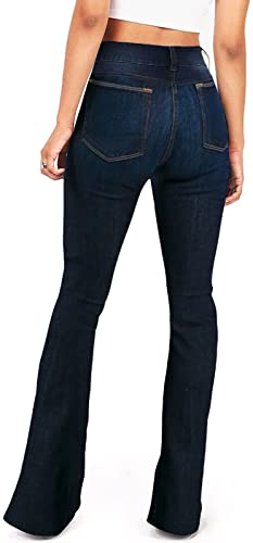 Image of Flare Jeans for Women Women's Bootcut Bell Bottom Jeans High Waisted Stretch Slimming Pants