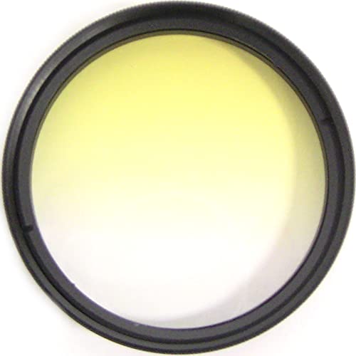 BeMatik - Filtro Fotografico a Colori graduale Giallo per Obiettivo da 52 mm