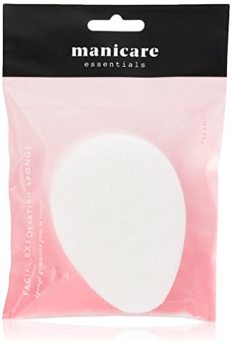 Manicare Esponja exfoliante, limpieza facial, exfolia, limpia la piel, masajea, elimina maquillaje y máscaras faciales, cuidado de la piel, lavado facial, reutilizable
