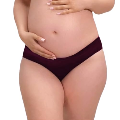Image of FASHIOSPICE Comfy Maternity Panties| Low Waist V Shape Design Hipster| Super Comfortable Even After C-Section Delivery of Pregnant Women| Pure Cotton