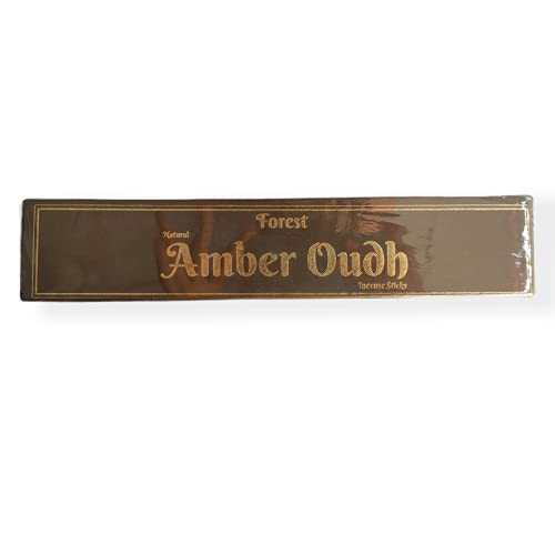 Forest Fragrance Amber Oudh Natural Incense Sticks - 50 GMS Set of 3 (150 GMS Total)