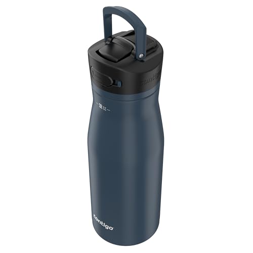 Image of Contigo Ashland Chill 2.0 Insulated Stainless Steel Water Bottle, 32oz, Blueberry