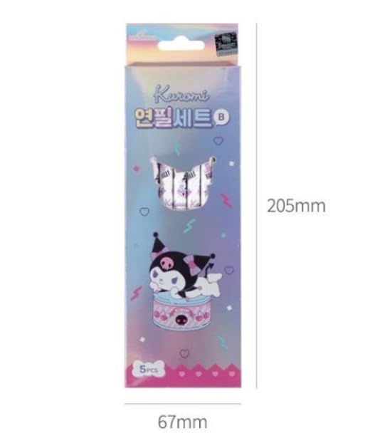 Set de 10 lápices hexagonales Florian diseño Purple Kuromi miniatura 4