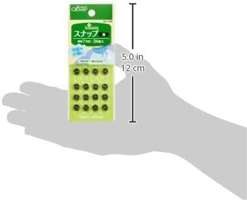 Amazon | Clover スナップ 7mm 24組入り 黒 26-549 | スナップ 通販