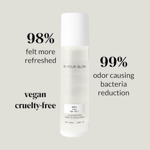 Image of In Your Glow Fabric & Room Mist Spray- Long-Lasting Clean Scent, Unisex Luxury Fragrance & Odor Eliminator, 100ml- N001 YUZU SEA SALT