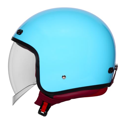 Image of Steelbird SBH-67 Retro 5.0 DOT and ISI Certified Open Face Helmet for Men and Women