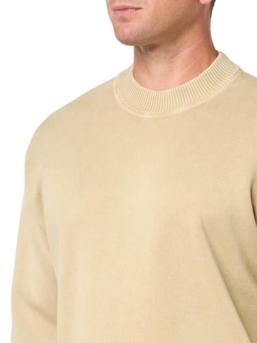BOSS Men's Garment Dye Relaxed Fit Cotton Knit Sweater3